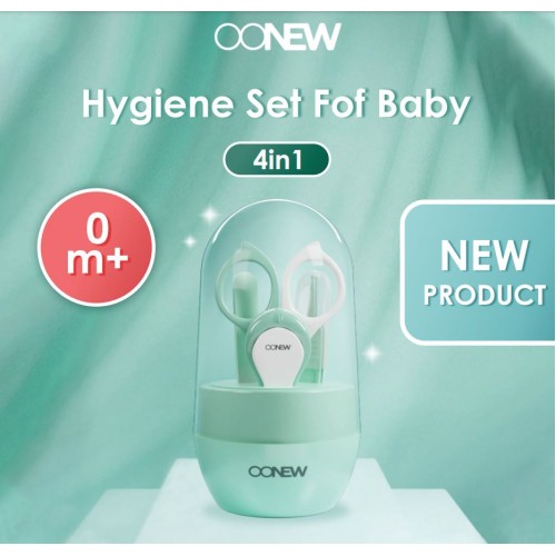 Oonew 4 in 1 Hygiene Set for Baby Grooming Kit (Gunting Kuku, Pembersih Telinga dan Hidung)